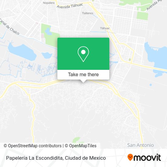Mapa de Papelería La Escondidita