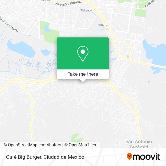 Café Big Burger map
