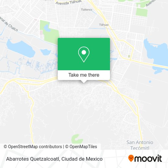 Mapa de Abarrotes Quetzalcoatl