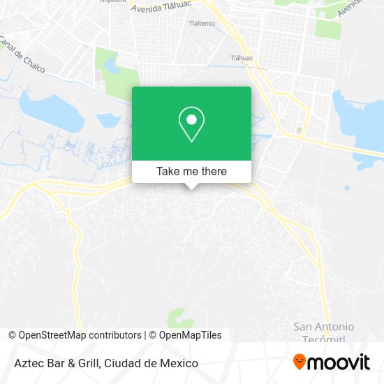 Aztec Bar & Grill map