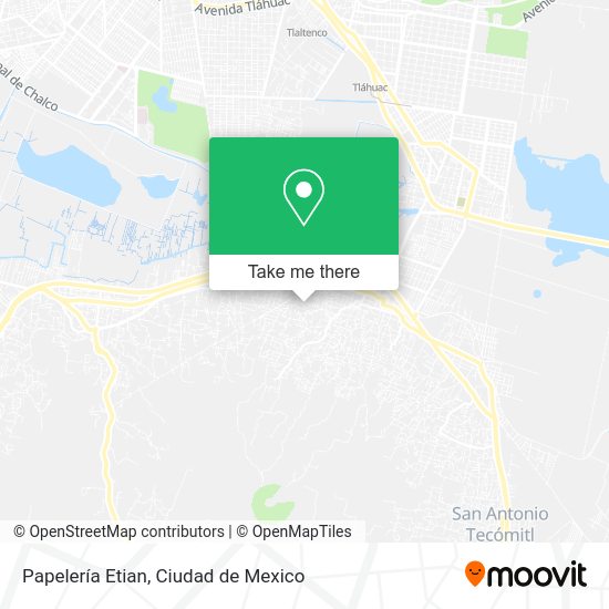 Mapa de Papelería Etian
