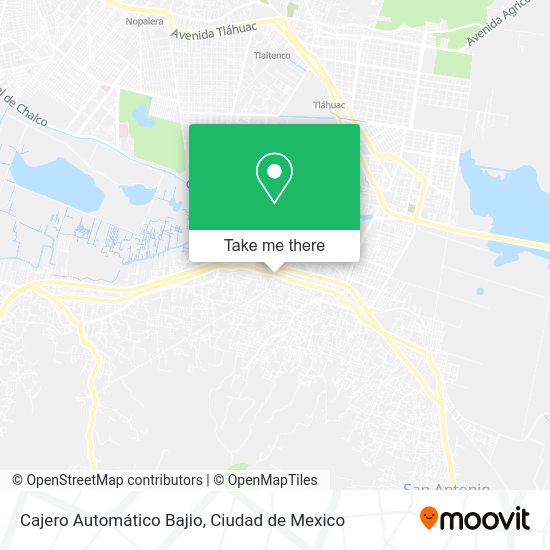 Mapa de Cajero Automático Bajio