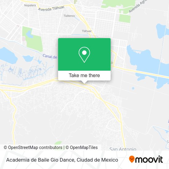 Mapa de Academia de Baile Gio Dance