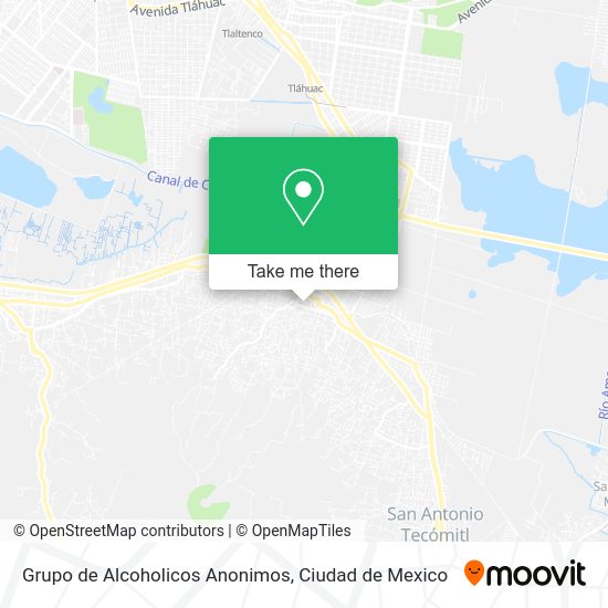 Mapa de Grupo de Alcoholicos Anonimos