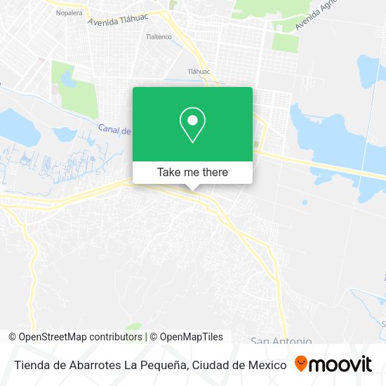 Tienda de Abarrotes La Pequeña map