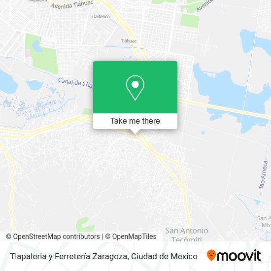 Tlapaleria y Ferretería Zaragoza map