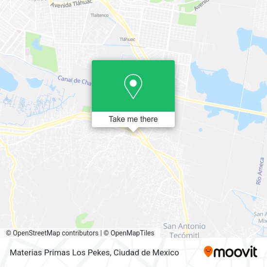 Materias Primas Los Pekes map