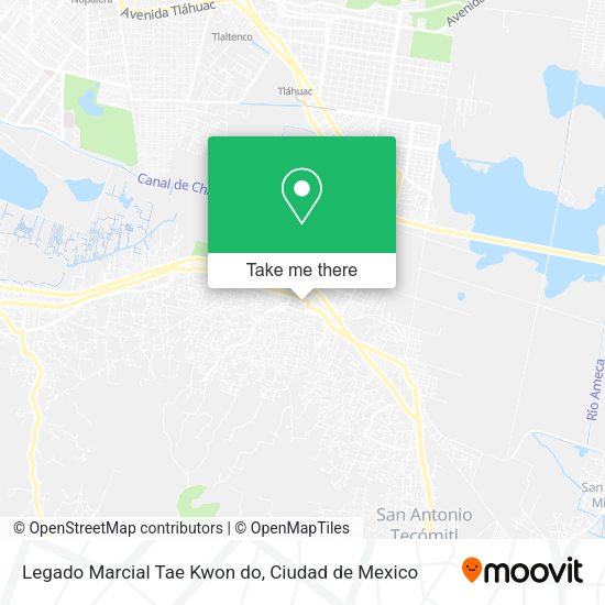 Legado Marcial Tae Kwon do map