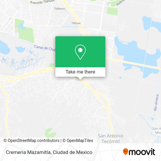 Cremeria Mazamitla map