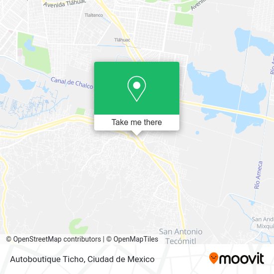 Mapa de Autoboutique Ticho