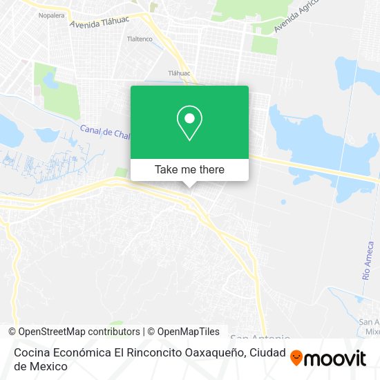 Mapa de Cocina Económica El Rinconcito Oaxaqueño