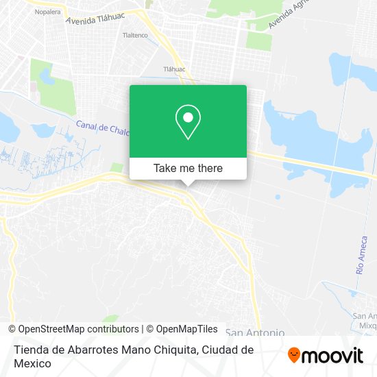 Mapa de Tienda de Abarrotes Mano Chiquita