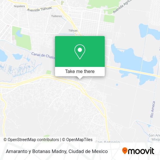 Amaranto y Botanas Madny map