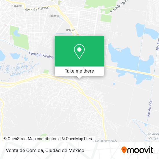 Venta de Comida map