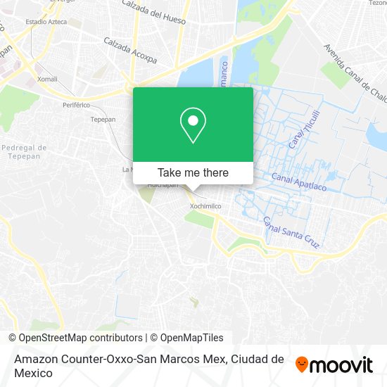 Mapa de Amazon Counter-Oxxo-San Marcos Mex