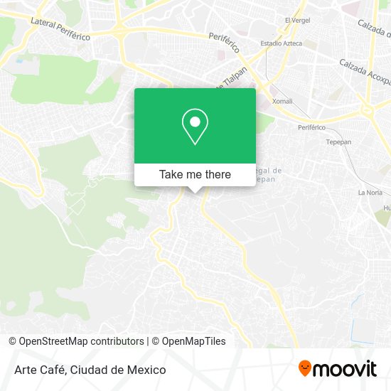Arte Café map