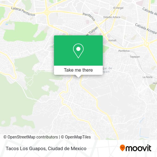 Tacos Los Guapos map
