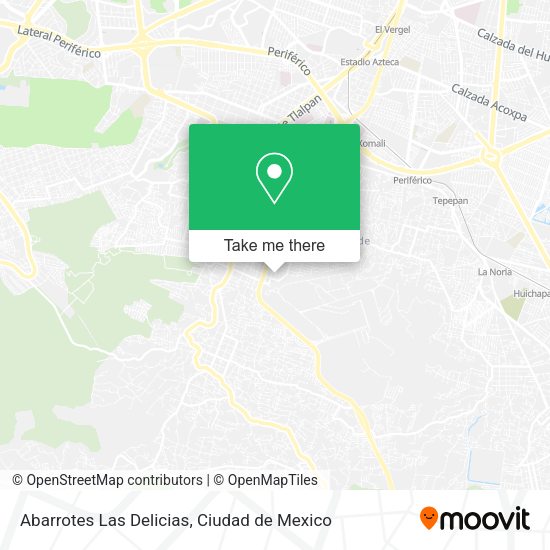 Mapa de Abarrotes Las Delicias