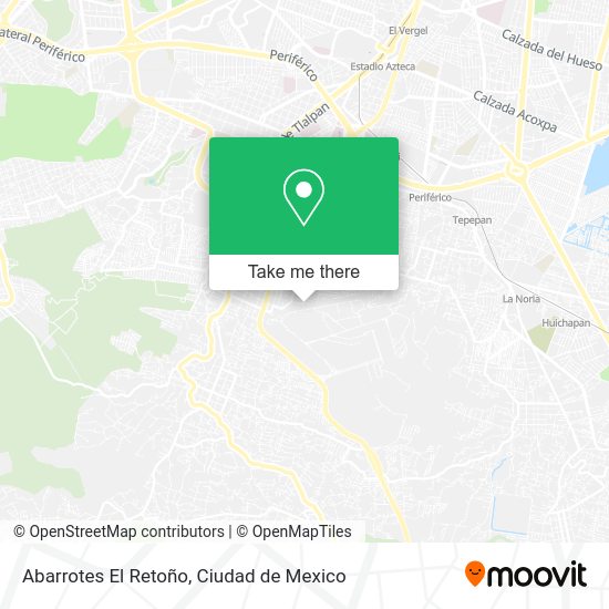 Abarrotes El Retoño map