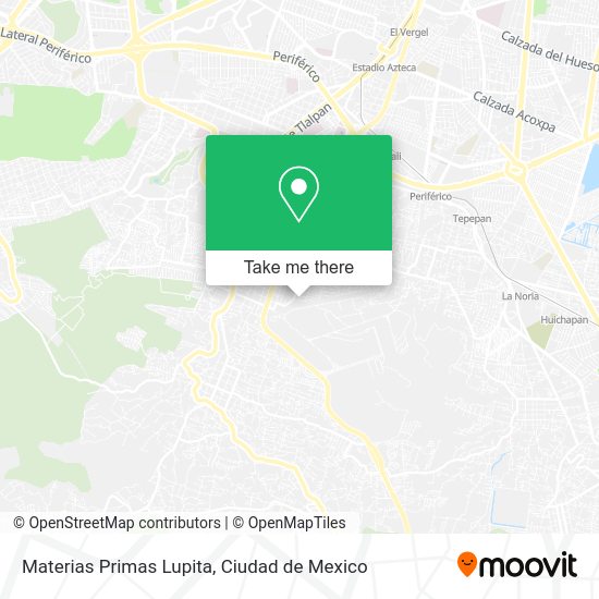 Materias Primas Lupita map
