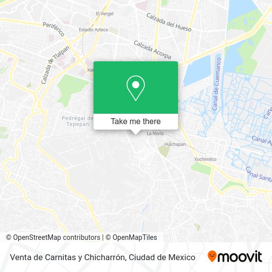 Mapa de Venta de Carnitas y Chicharrón