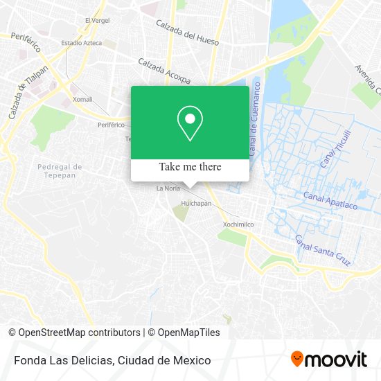 Fonda Las Delicias map