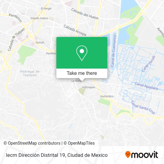Iecm Dirección Distrital 19 map