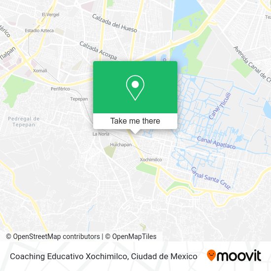 Coaching Educativo Xochimilco map