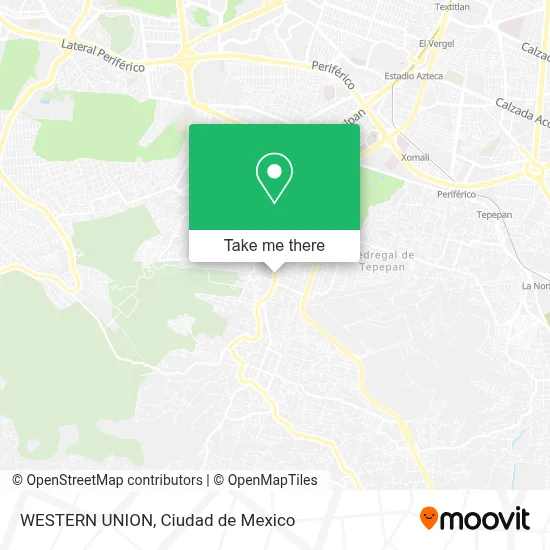 WESTERN UNION map