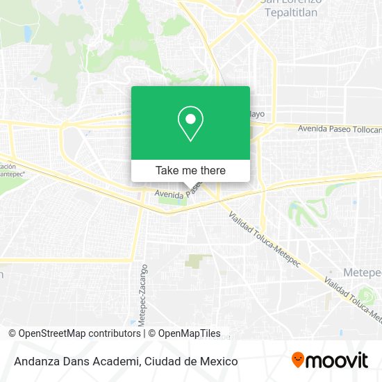 Andanza Dans Academi map