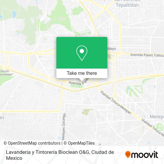 Lavandería y Tintorería Bioclean O&G map