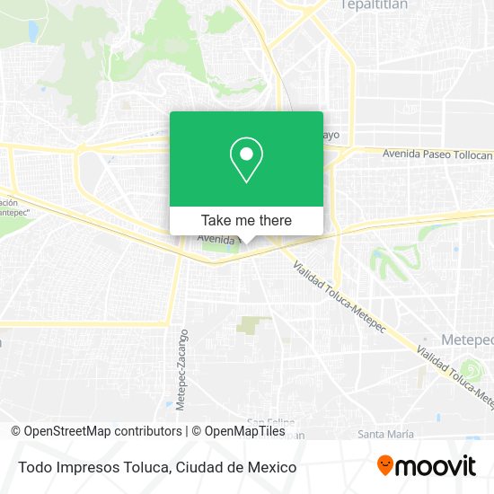 Todo Impresos Toluca map