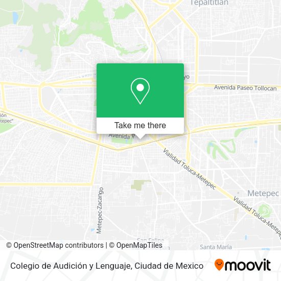 Colegio de Audición y Lenguaje map