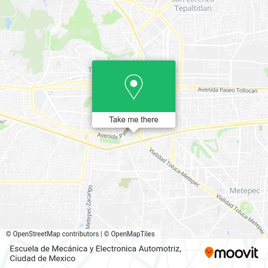 Escuela de Mecánica y Electronica Automotriz map
