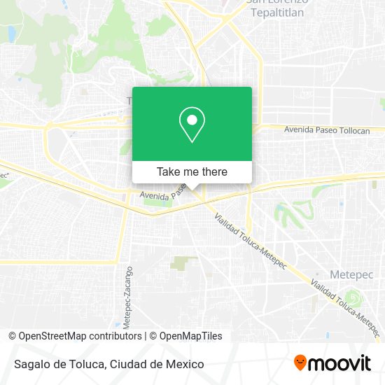 Sagalo de Toluca map
