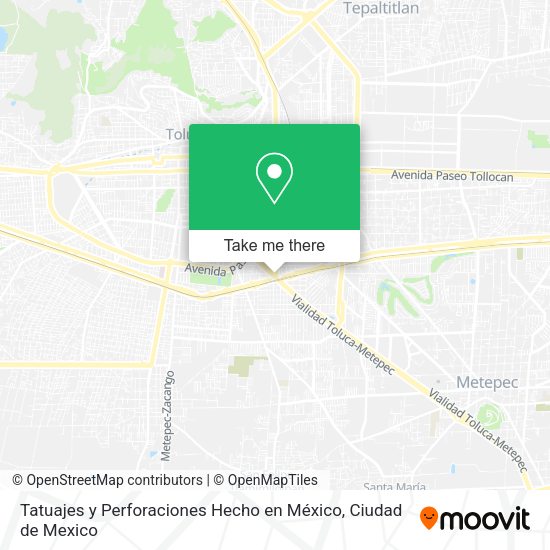 Mapa de Tatuajes y Perforaciones Hecho en México