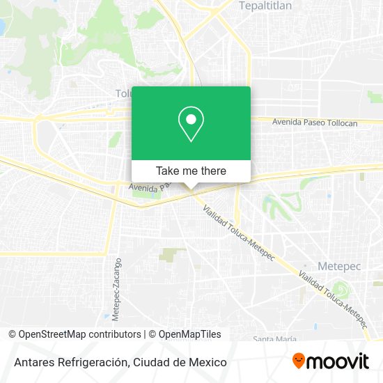 Mapa de Antares Refrigeración