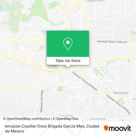 Amazon Counter-Oxxo Brigada García Mex map