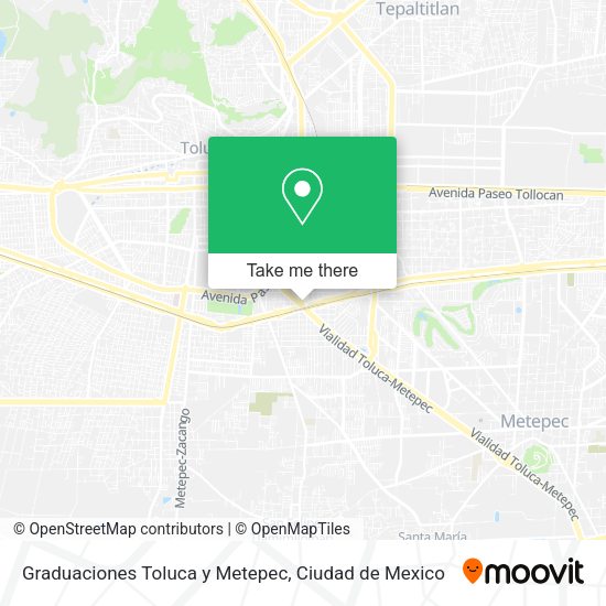 Graduaciones Toluca y Metepec map