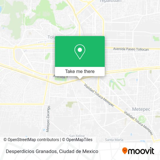 Desperdicios Granados map