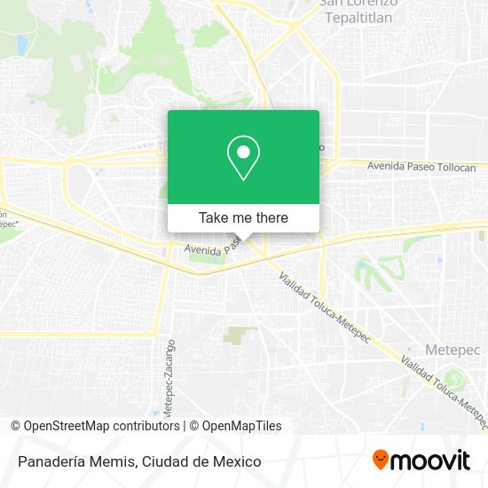 Mapa de Panadería Memis