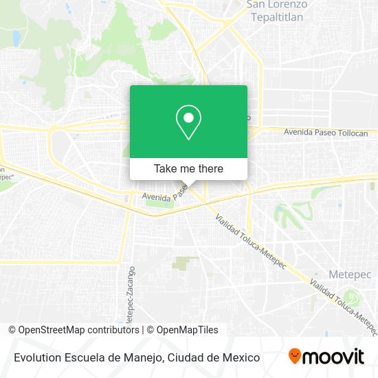 Evolution Escuela de Manejo map