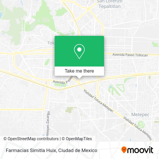 Mapa de Farmacias Simitla Huix
