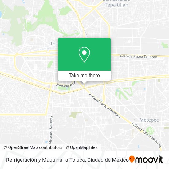 Mapa de Refrigeración y Maquinaria Toluca