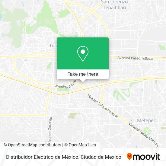Mapa de Distribuidor Electrico de México
