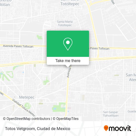 Mapa de Totos Vetgroom