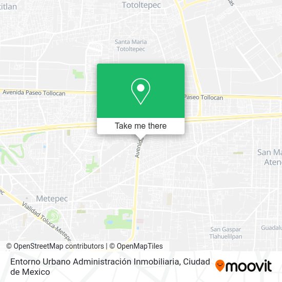 Mapa de Entorno Urbano Administración Inmobiliaria