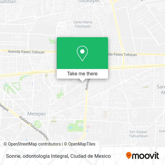 Sonríe, odontología Integral map