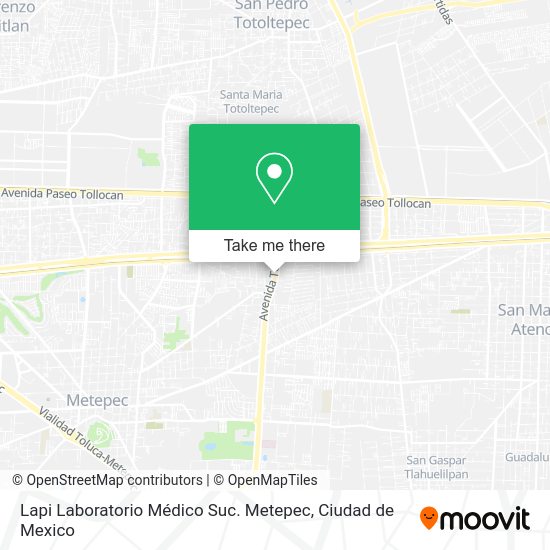 Lapi Laboratorio Médico Suc. Metepec map