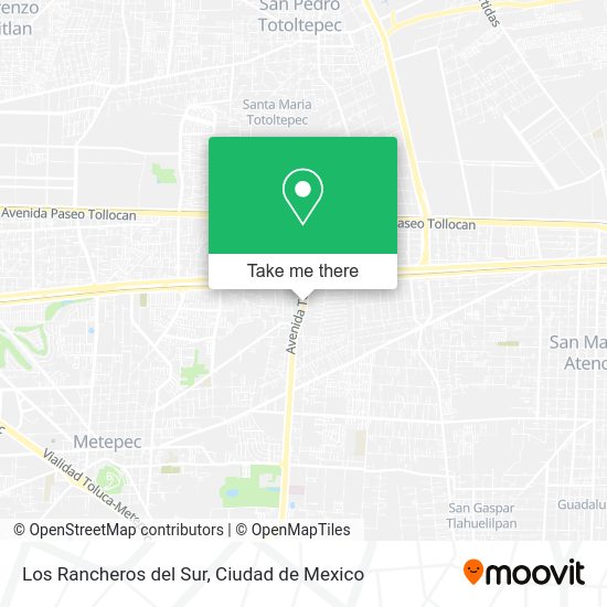 Mapa de Los Rancheros del Sur